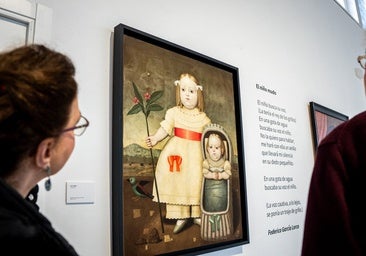 The exhibition enters into dialogue with verses by poets such as Federico García Lorca.