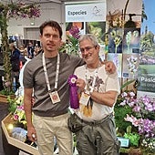 Sergiy Onyshchulk and Manuel Lucas, at the Dresden orchid conference with Estepona's top award.