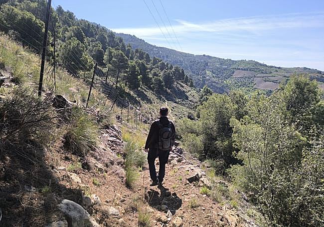 Steep descent towards La Fájara