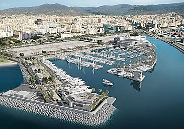 Visualisation of the future San Andrés recreational port in Malaga.