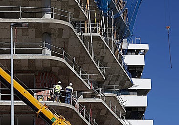 Housing construction in Malaga city.