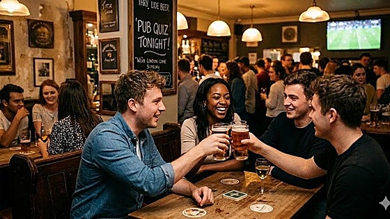 The pub beats the gym