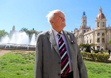 Christoper, photographed in Valencia's Town Hall square.