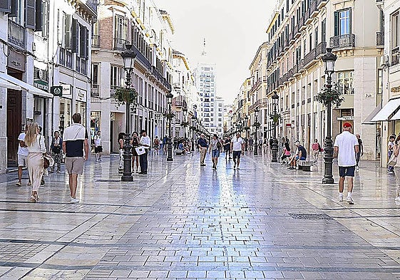 Calle Larios is the most attractive street for renting premises in Malaga, but there's hardly any availability.