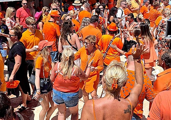 Revellers at last year's King's Day festivities in Torremolinos.