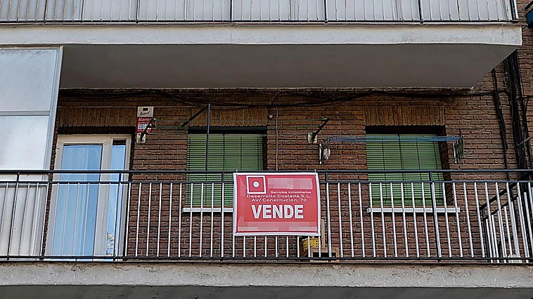 For sale sign on a building