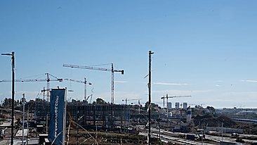 Construction work at the Distrito Zeta development in Malaga city, which will create 3,400 homes.