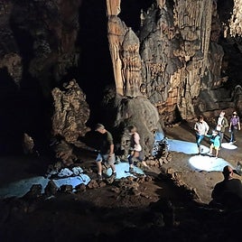 The Ardales Cave during a visit.