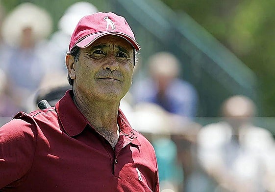 Cantabrian golfer Severiano Ballesteros, during a Pro-Am in 2007.