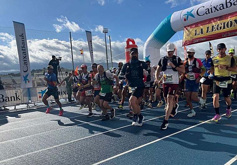 Imagen principal - José Ángel 'Canales' smashes record at Spanish Legion's 101 Kilometres event in Ronda