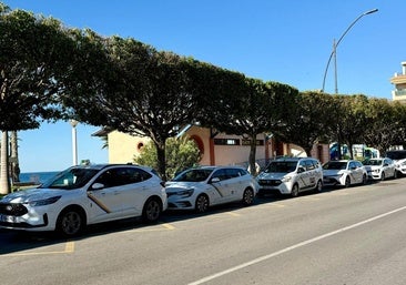 Taxi rank in Rincón de la Victoria.