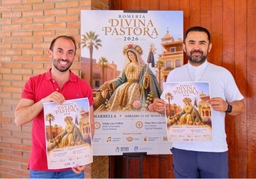 The councillor for citizen participation, Enrique Rodríguez, and the parish priest David Morales.