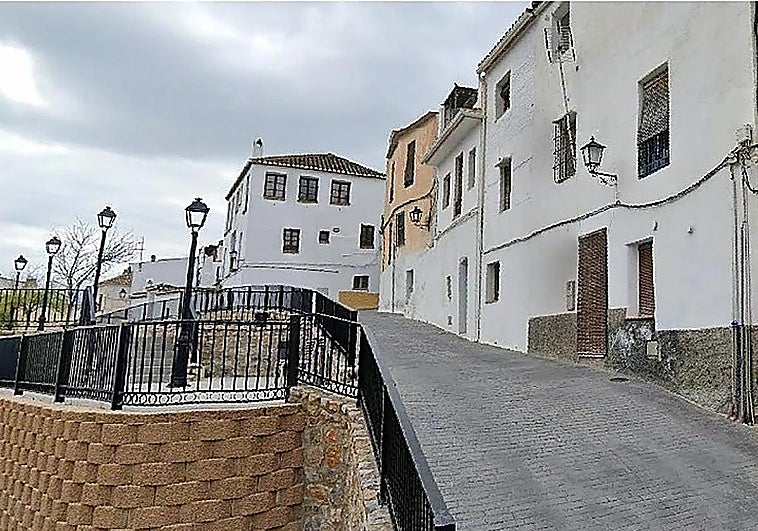 Calle Santísima Trinidad in Chite, where the accident took place.