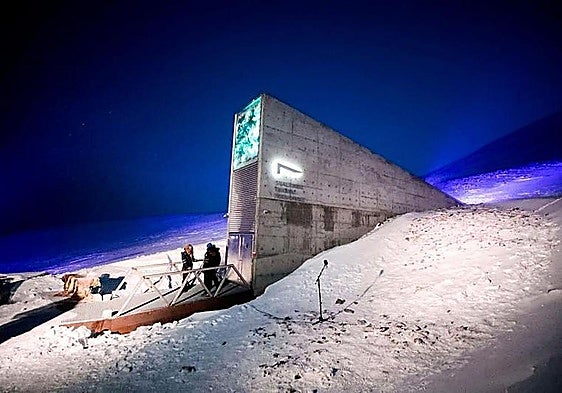 Access to the underground seed store.