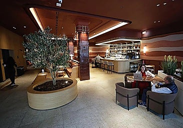 The lobby of the Serenay hotel in Malaga, which opened this year.