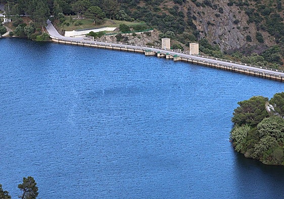 La Concepción reservoir, this winter.