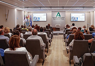 Presentation of Hospital Regional's annual report in Malaga.