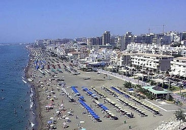 Aerial view of Torremolinos.