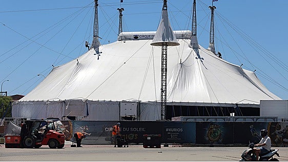 The circus is in town: the Cirque du Soleil sets up in Malaga