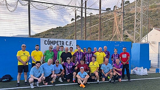 Axarquía over-60s walking football team celebrate success at the end of the season