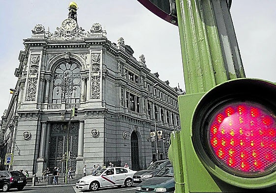 The headquarters of the Bank of Spain in Madrid.