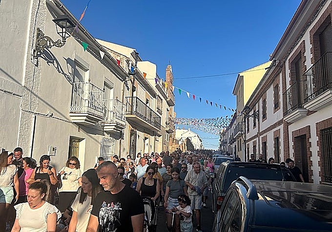 Residents during the march
