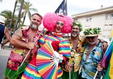 Thousands of gaily clad revellers participated in the parade through the town centre.