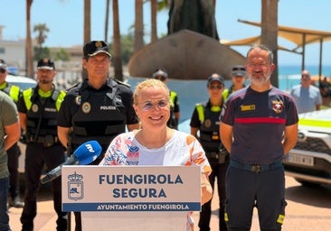 Mayor Ana Mula announces the summer security operation.