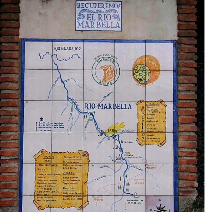 'Let's reclaim the Marbella' sign.