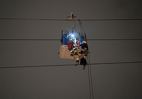 Specialist rescue teams during the response exercise.