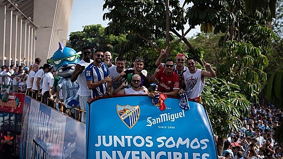 WATCH LIVE: Malaga CF's open-top bus celebration tour gets under way