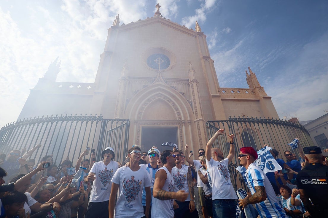Malaga CF's promotion open-top tour - in pictures