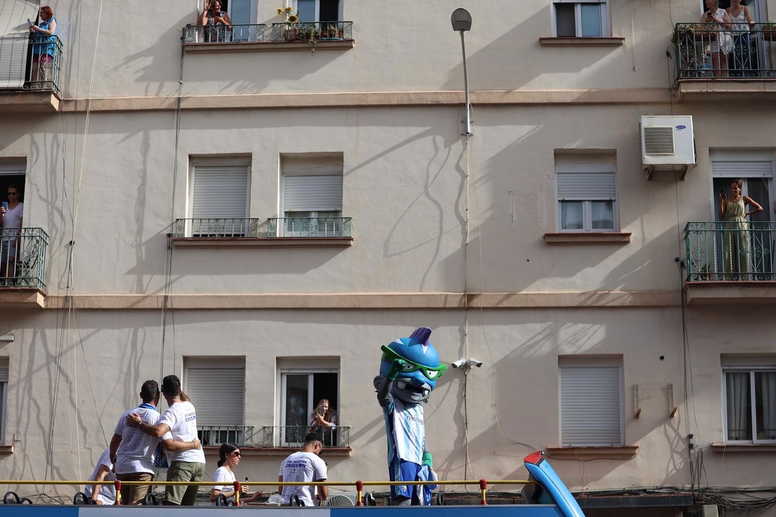 Malaga CF's promotion open-top tour - in pictures