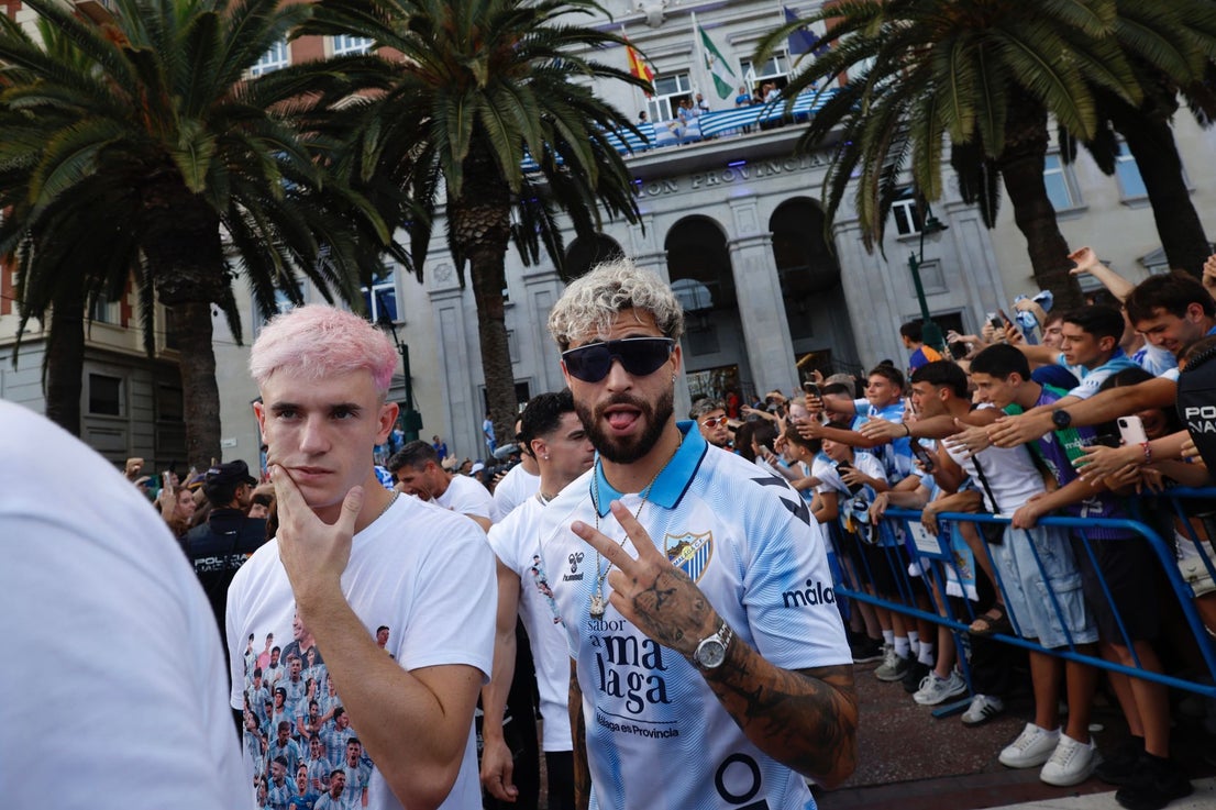 Malaga CF's promotion open-top tour - in pictures