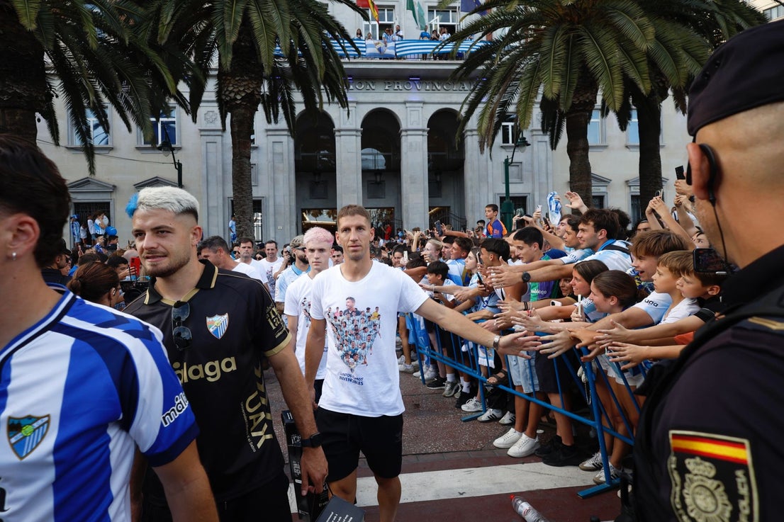 Malaga CF's promotion open-top tour - in pictures