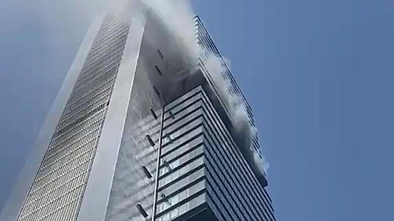 Madrid skyscraper evacuated after fire breaks out on 23rd floor