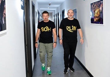 Antonio Banderas and Domingo Sánchez, during the presentation of the project in 2024.