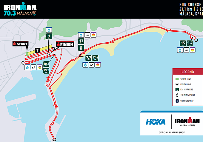 Map of the running race.