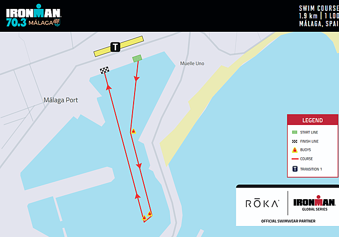 Map of the swimming event.