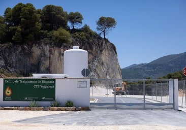 Exterior view of the new Yunquera biomass treatment centre.