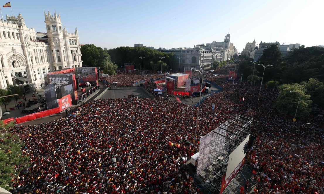 Spain's World Cup victory parade in Madrid