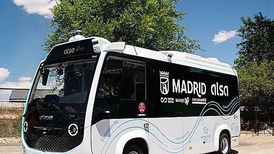 Alsa launches in Madrid first autonomous on-demand bus in Spain