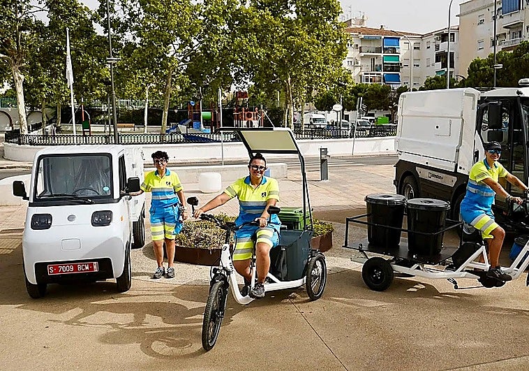 The new cleaning vehicles.