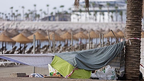 Malaga beach illegal camping turning chronic issue outrages local residents
