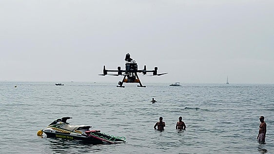 Fuengirola drones carry out nine beach rescues during first two months of summer