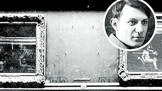 Picasso, arrested and charged with stealing the Mona Lisa