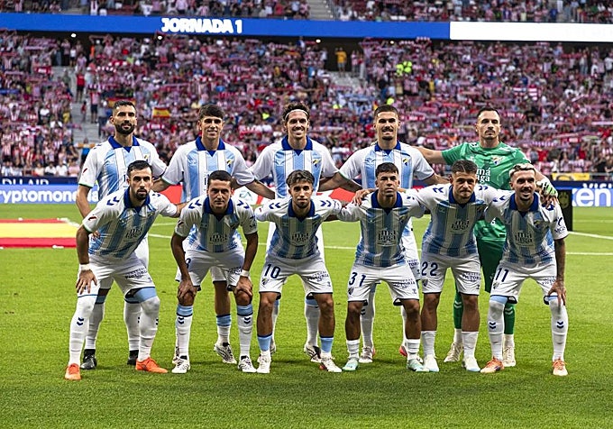 The Malaga lineup for their first game back in the big time.
