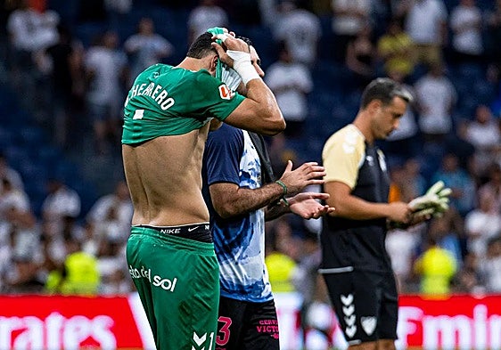 Malaga goalkeeper Alfonso Herrero, who conceded an unfortunate own goal.