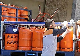 A gas cylinder delivery driver in Spain.