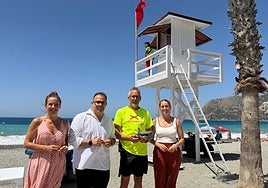 La Herradura beach surveillance using a drone, 2026